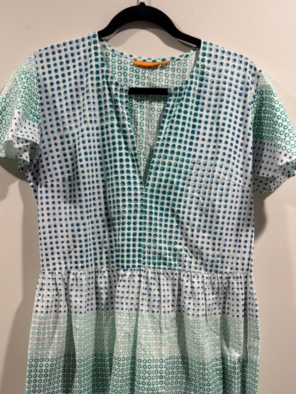 Oliphant Women's Dress Size L 100% Cotton Resort Wear